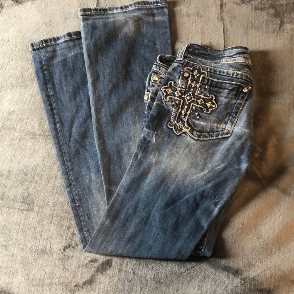 MISS ME boot cut jeans